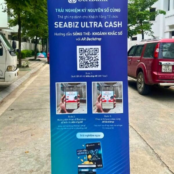 In standee quảng cáo – In đẹp, dựng nhanh Standee Chu X 1 Mat Gon Nhe Cho Su Kien12