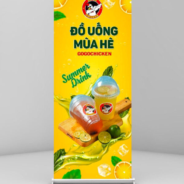 In standee quảng cáo – In đẹp, dựng nhanh Standee Cuon Nhom Cuong Luc 1 Mat12