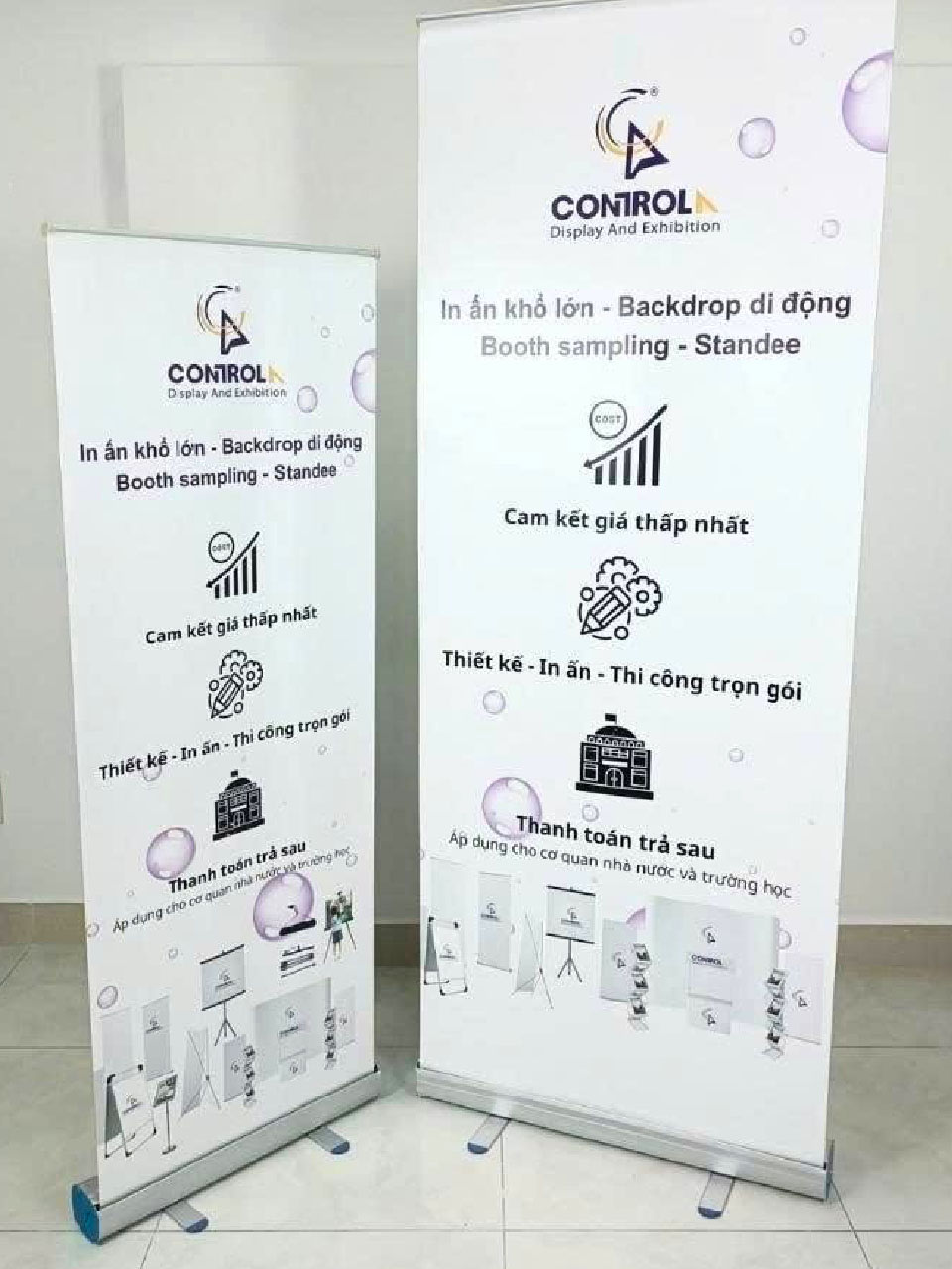 In standee quảng cáo – In đẹp, dựng nhanh Standee Cuon Nhom Cuong Luc 1 Mat13