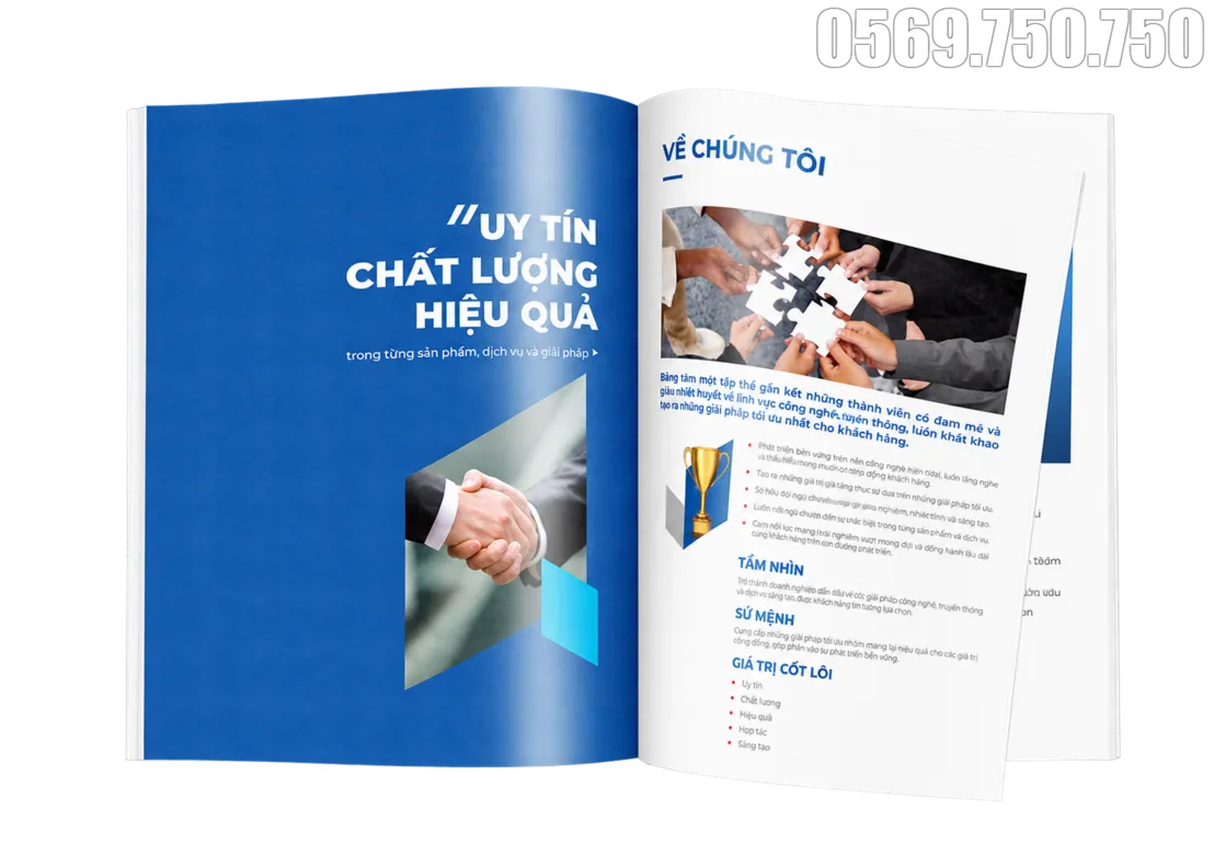 Xưởng in catalogue in catalogue 20