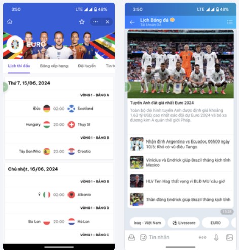 Thêm Lịch Bóng Đá Euro 2024 Vào Điện Thoại
