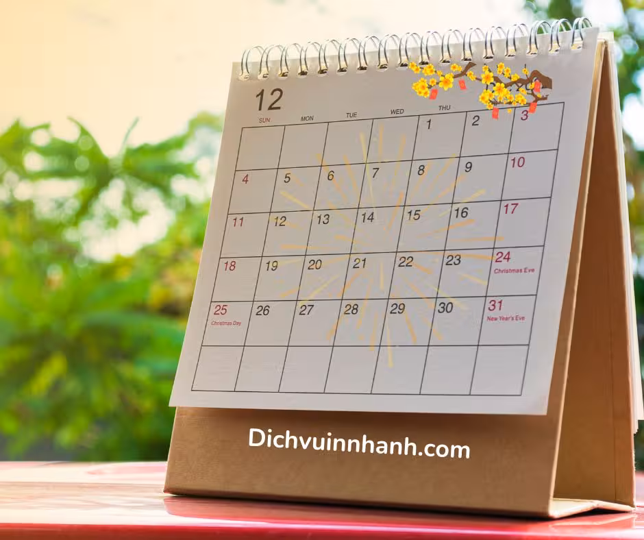 Thiết kế lịch Tết
