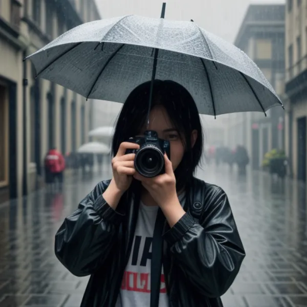 Chụp ảnh dưới mưa