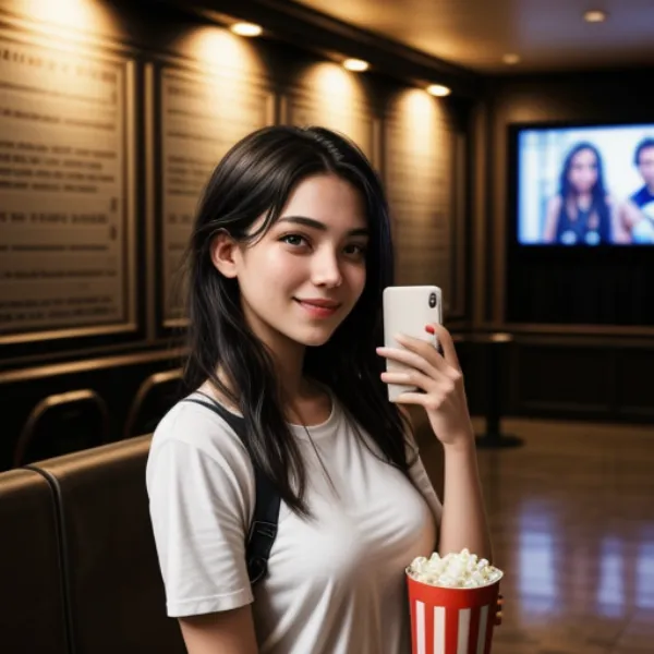 Chụp Ảnh Selfie Tại Rạp Chiếu Phim