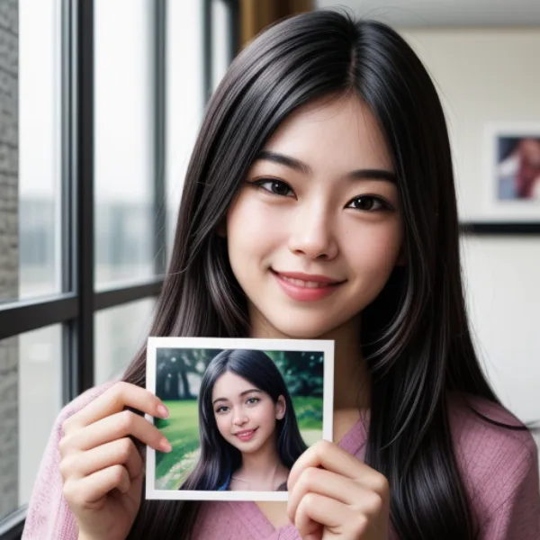 In ảnh selfie đẹp tự nhiên