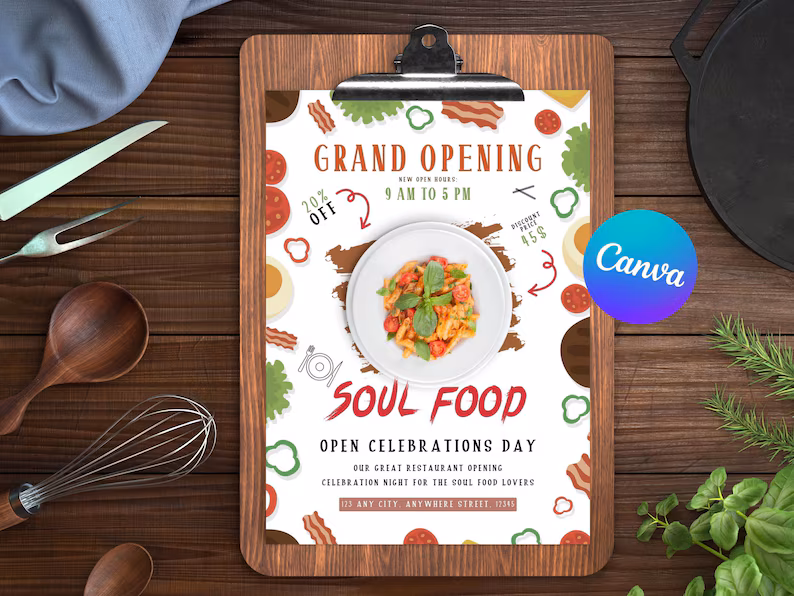 Lên ý tưởng cho poster quảng cáo nhà hàng