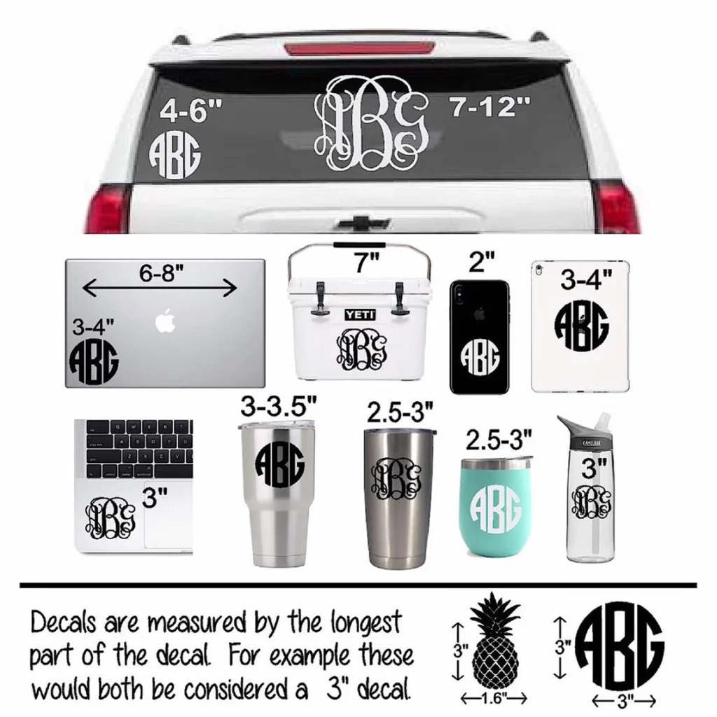 Kích thước decal là gì? Các loại kích thước decal phổ biến Các loại kích thước decal phổ biến