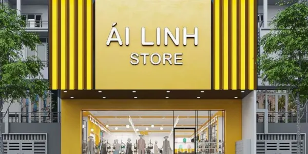   Mẫu bảng hiệu shop thời trang hiện đại