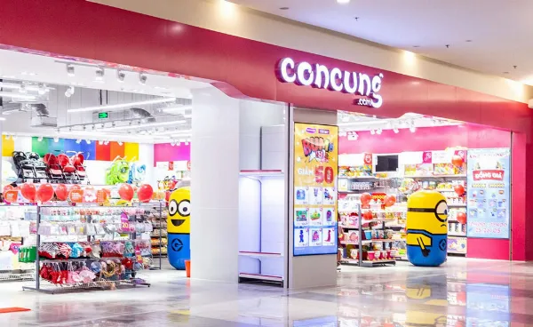 Bảng hiệu shop mẹ và bé thương hiệu Con Cưng