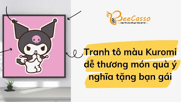 Bộ tranh tô màu Sanrio với nhiều nhân vật khác nhau