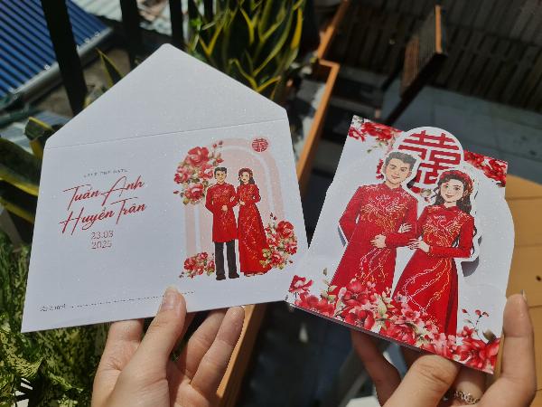 Chất liệu in thiệp cưới 3D đa dạng