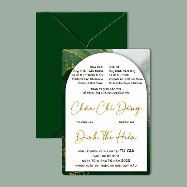 Chọn chất liệu giấy in thiệp cưới số lượng lớn