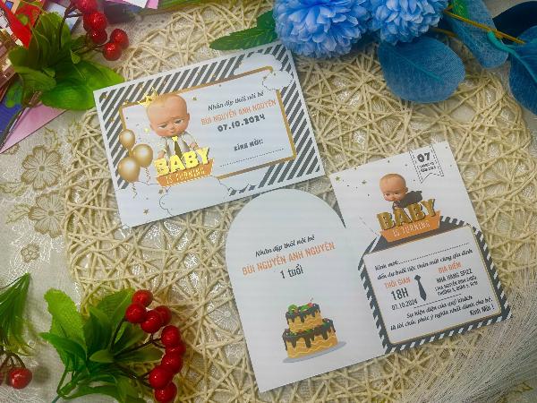 Thiệp cưới hiện đại tối giản màu sắc tươi sáng