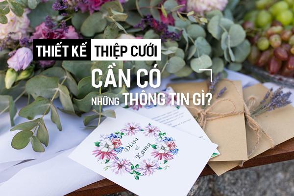 Mẫu Thiệp Cưới với thông tin lễ cưới đầy đủ