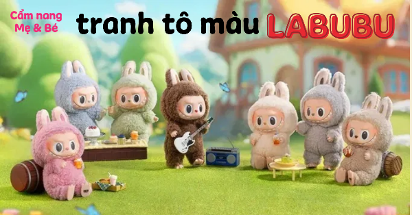Tranh tô màu con ma dễ thương cho bé tập tô