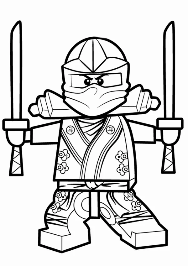 Tranh tô màu lego cho bé