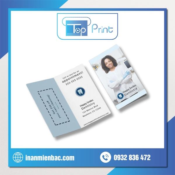 Hình ảnh minh họa card visit gấp đôi