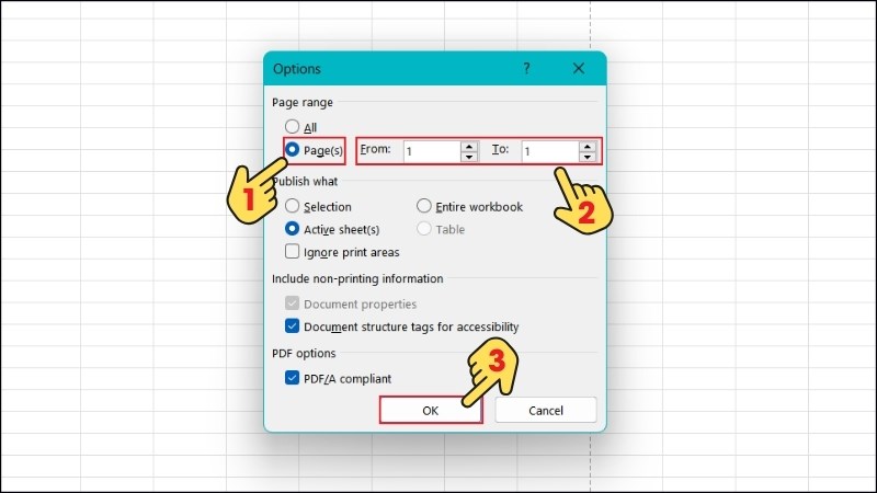 Chọn Page > Nhập số trang > Nhấn OK Chọn Page > Nhập số trang > Nhấn OK