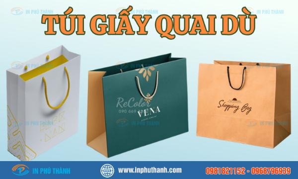 Dây quai túi giấy sợi mút PP nhiều màu sắc, bền chắc, giá thành rẻ, phù hợp với nhiều loại túi giấy.