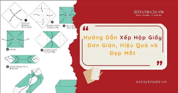 Gấp các cạnh giấy vào giữa để tạo hình vuông nhỏ hơn.
