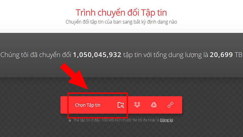 Tải lên tập tin PDF cần chuyển đổi Tải lên tập tin PDF cần chuyển đổi