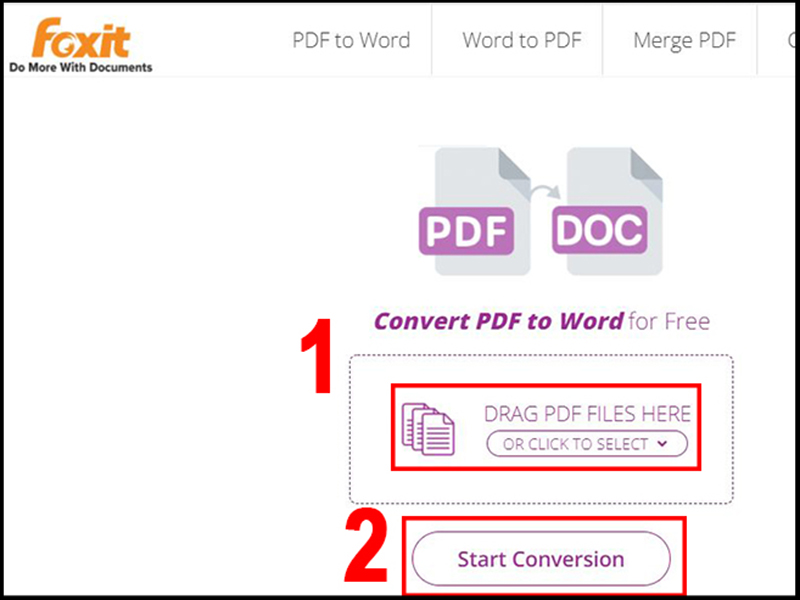 Chọn Start Conversion Chọn Start Conversion