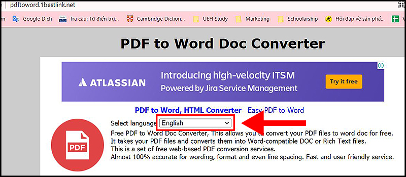 Chọn ngôn ngữ mà bạn sử dụng Chọn ngôn ngữ mà bạn sử dụng