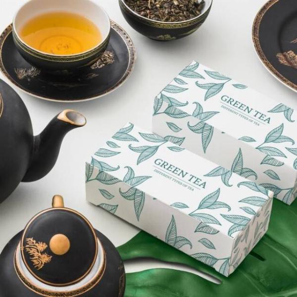 Mẫu hộp trà làm từ giấy Kraft, Carton và Couche với đa dạng kiểu dáng, màu sắc và phong cách thiết kế.