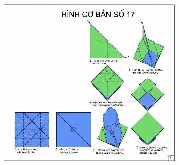 Tạo nếp gấp cơ bản cho nơ giấy