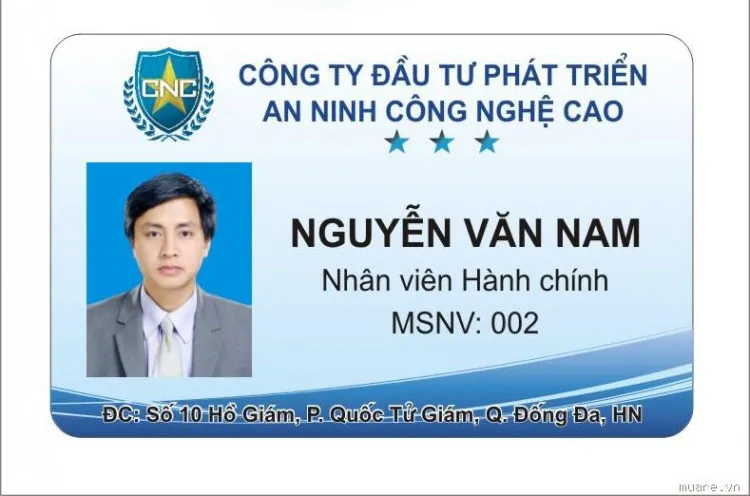 Mau the nhan vien dep38