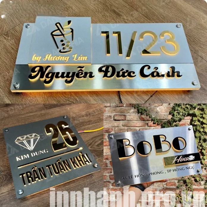 Bảng số nhà Dịch vụ làm bảng số nhà theo yêu cầu của Dịch Vụ In Nhanh đã và đang đáp ứng tốt nhu cầu này với những sản phẩm chất lượng cao, đa dạng về mẫu mã và phong phú về chất liệu