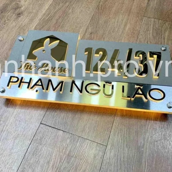 Biển Số Nhà – Chữ Rõ, Bền Biển số nhà inox