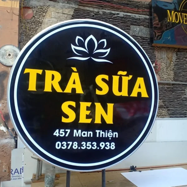 Làm bảng hiệu hộp đèn mica