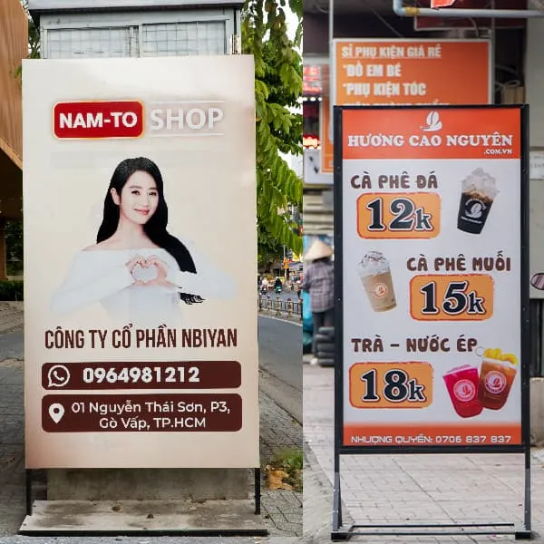 Mẫu Biển Quảng Cáo In Bạt Đứng Đẹp Mẫu Biển Quảng Cáo In Bạt Đứng Đẹp