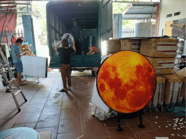 Biển mica hút nổi hộp đèn đẹp sang trọng 19 biển hộp đèn mica hút nổi