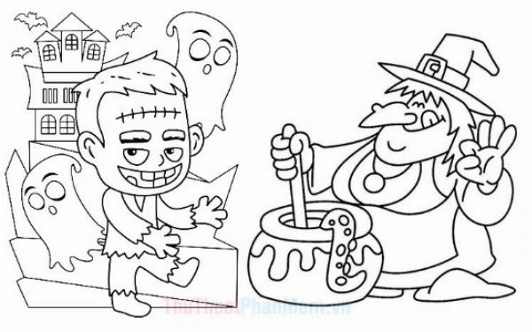 Tranh tô màu con chuột với nhiều chi tiết giúp bé phát triển trí tưởng tượng.