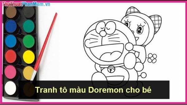 Tranh tô màu hoa cúc đơn giản cho bé tập tô