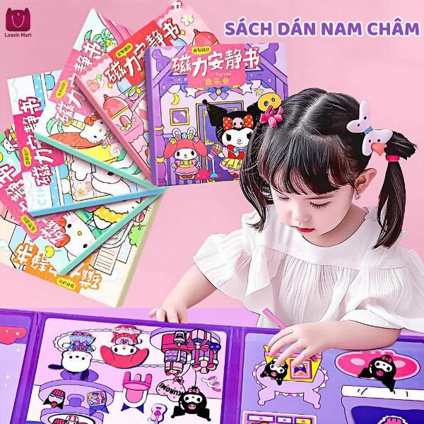 Bé gái đang tô màu tranh Melody với sự tập trung và sáng tạo.
