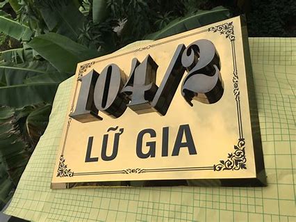 Tuyển Tập 50+ Mẫu Bảng Số Nhà, Biển Số Nhà Đẹp, Độc Đáo Nhất Hiện Nay! Bang So Nha Dep Bien So Nha Dep Innhanh.pro .vn006