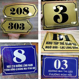 Tuyển Tập 50+ Mẫu Bảng Số Nhà, Biển Số Nhà Đẹp, Độc Đáo Nhất Hiện Nay! Bang So Nha Dep Bien So Nha Dep Innhanh.pro .vn009