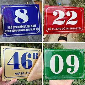 Tuyển Tập 50+ Mẫu Bảng Số Nhà, Biển Số Nhà Đẹp, Độc Đáo Nhất Hiện Nay! Bang So Nha Dep Bien So Nha Dep Innhanh.pro .vn012