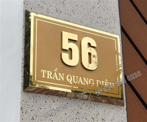 Tuyển Tập 50+ Mẫu Bảng Số Nhà, Biển Số Nhà Đẹp, Độc Đáo Nhất Hiện Nay! Bang So Nha Dep Bien So Nha Dep Innhanh.pro .vn019