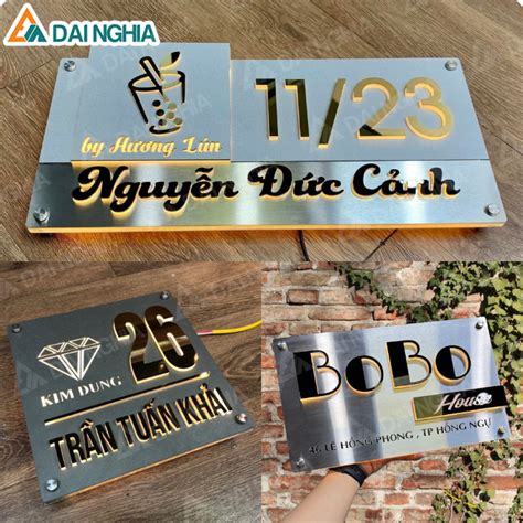 Tuyển Tập 50+ Mẫu Bảng Số Nhà, Biển Số Nhà Đẹp, Độc Đáo Nhất Hiện Nay! Bang So Nha Dep Bien So Nha Dep Innhanh.pro .vn020