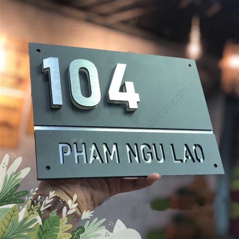 Tuyển Tập 50+ Mẫu Bảng Số Nhà, Biển Số Nhà Đẹp, Độc Đáo Nhất Hiện Nay! Bang So Nha Dep Bien So Nha Dep Innhanh.pro .vn021