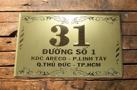 Tuyển Tập 50+ Mẫu Bảng Số Nhà, Biển Số Nhà Đẹp, Độc Đáo Nhất Hiện Nay! Bang So Nha Dep Bien So Nha Dep Innhanh.pro .vn032