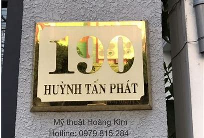 Tuyển Tập 50+ Mẫu Bảng Số Nhà, Biển Số Nhà Đẹp, Độc Đáo Nhất Hiện Nay! Bang So Nha Dep Bien So Nha Dep Innhanh.pro .vn054