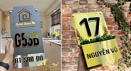 Tuyển Tập 50+ Mẫu Bảng Số Nhà, Biển Số Nhà Đẹp, Độc Đáo Nhất Hiện Nay! Bang So Nha Dep Bien So Nha Dep Innhanh.pro .vn068