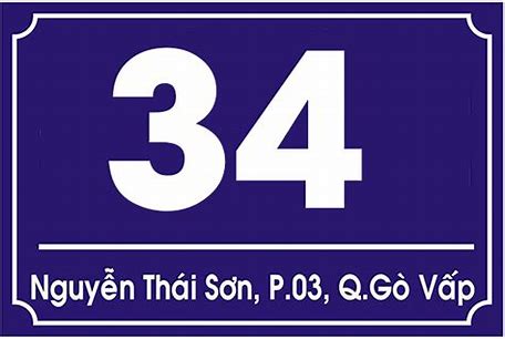 Tuyển Tập 50+ Mẫu Bảng Số Nhà, Biển Số Nhà Đẹp, Độc Đáo Nhất Hiện Nay! Bang So Nha Dep Bien So Nha Dep Innhanh.pro .vn084