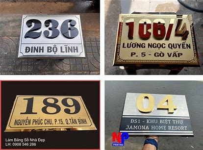 Tuyển Tập 50+ Mẫu Bảng Số Nhà, Biển Số Nhà Đẹp, Độc Đáo Nhất Hiện Nay! Bang So Nha Dep Bien So Nha Dep Innhanh.pro .vn086