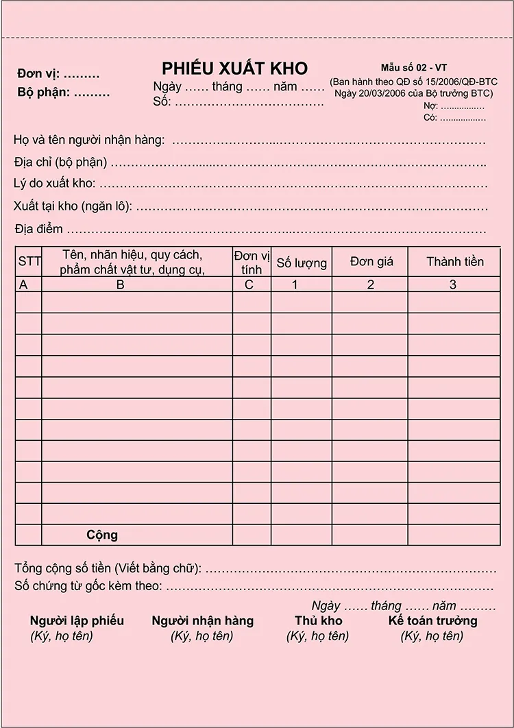 Phieu Nhap Kho Phieu Xuat Kho innhanh.pro .vn09